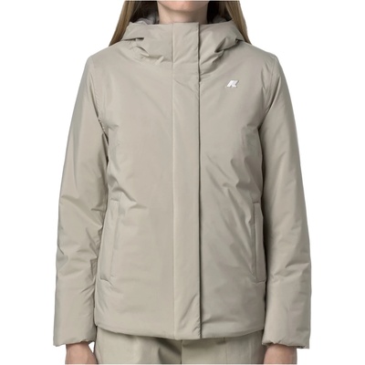 K-Way Дамско зимно яке K-Way Women's Lil Soft Touch Marmotta Winter jacket - Beige Cashmere / Green Blackish (104-6216-0115)