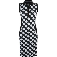 Golf dámské šaty DOT DOT DOT sleeveless černo-bílé