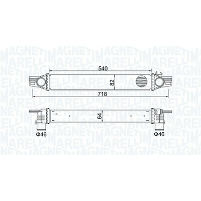 Chladič plniaceho vzduchu MAGNETI MARELLI 351319204360