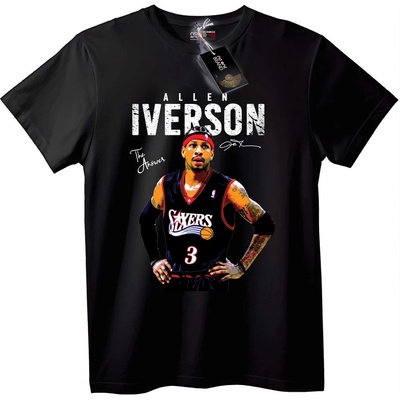 NOONEBRAND Тениска Allen Iverson Отговорът - M, White
