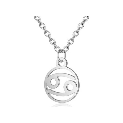 Šperky4U Ocelový řetízek s přívěškem znamení rak OPD0140-04