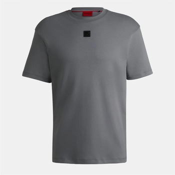 HUGO Тениска HUGO Men's Regular Fit Dalile T-Shirt - Open Grey 086