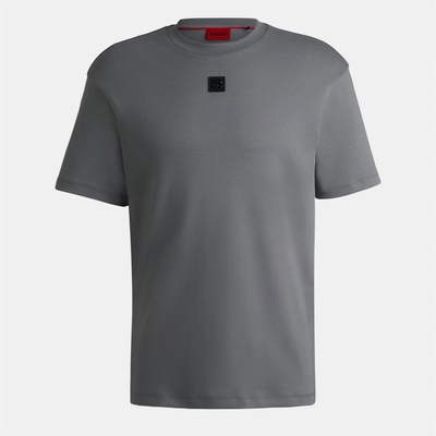 HUGO Тениска HUGO Men's Regular Fit Dalile T-Shirt - Open Grey 086