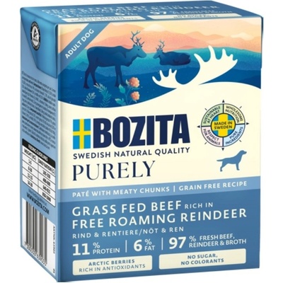 Bozita Purely Dog paté s hovädziem a sobem GF 370 g
