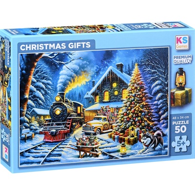 KS Games Пъзел KS Games от 50 части - Коледни подаръци (31751)
