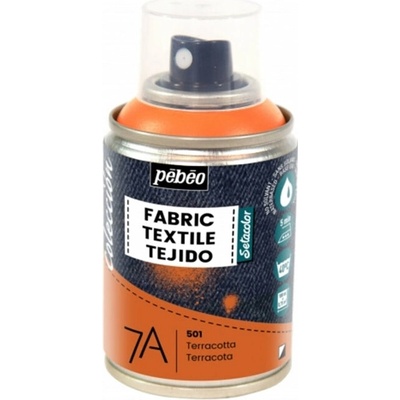 Pebeo 7A farba na extil v spreji 100 ml 501 terakotová
