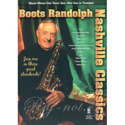 Nashville Classics Boots Randolph + Audio Online // alto / tenor saxofón trumpeta