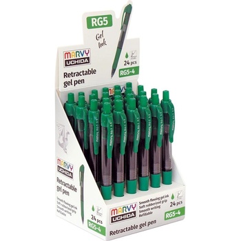 Uchida Marvy Гел химикалка авт. , rg5 грип 0.5 мм, зелена (3800884031940)