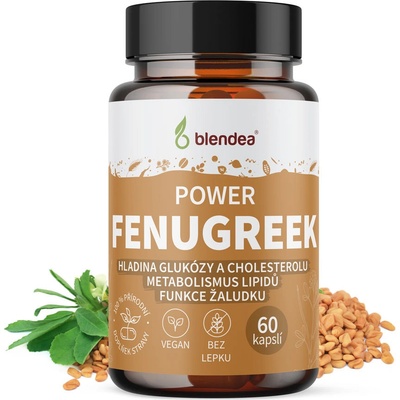 Blendea Fenugreek Pískavice řecké seno extrakt 60 kapslí