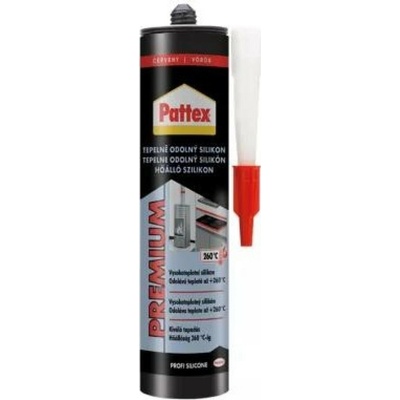 Pattex Tepelně odolný silikon 280 ml červená