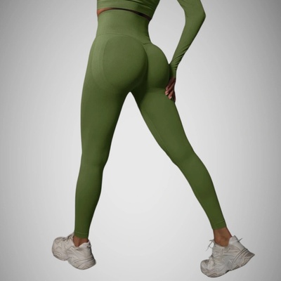 Legínovo Push-up legíny army green