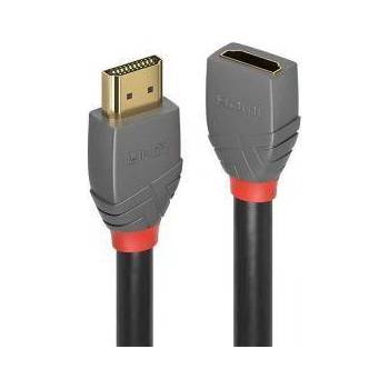Lindy HDMI2 кабел LINDY Anthra Line 4K 60Hz AA MF удължителен 2м, LNY-36477