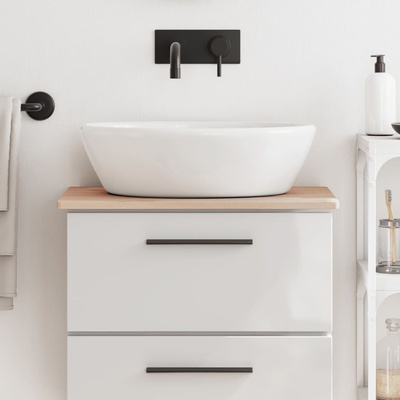 vidaXL Плот за баня 60x40x1, 5 см масивно дърво бук (355986)