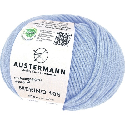 Pletací příze Austermann Merino 105 EXP Barva: 322 AZUR