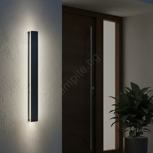 Kobi Led външно стенно осветително тяло mirana led/12w/230v 4000k ip44 60 см черно (kb0688)