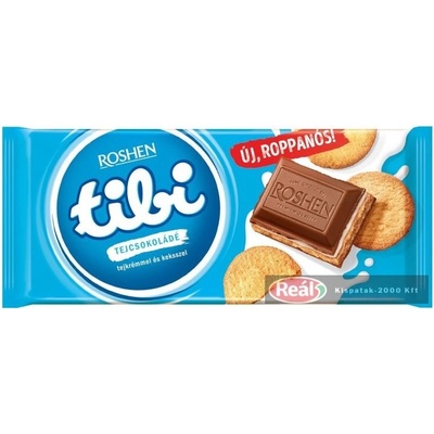 Tibi čokoláda mliečna s mliečnym krémom so sušienkami 16 x 100 g
