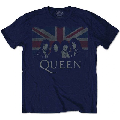 Queen Vintage Union Jack Navy Blue L Риза (QUTS12MN03)