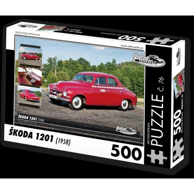 Retro-Auta č. 76 Škoda 1201 1958 500 dílků