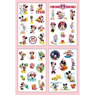 Tetovací obtisky Minnie a Mickey 14,5 x 9,5 cm