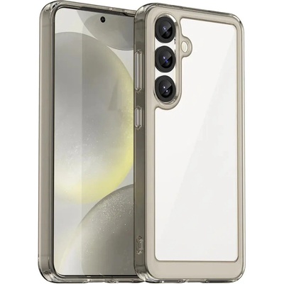 HQWear Калъф Outer Space с гел рамка за Samsung Galaxy S25 - Clear Black (5907769367854)