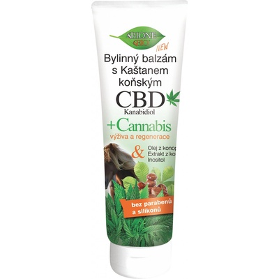 Bione Cosmetics CBD Kanabidiol bylinný balzám s Kaštanem koňským 300 ml