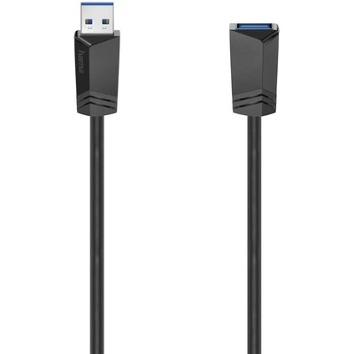 Hama Удължителен кабел hama, usb 3.0 a мъжко - usb-А женско, 1.5 м, Екраниран, Черен (v-hama-200628)
