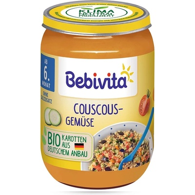 Bebivita Био Пюре Кускус със зеленчуци 190 гр. - 6+ месеца