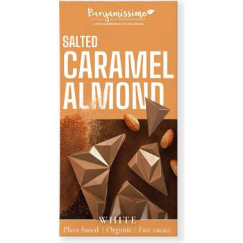 Benjamissimo Svetlá čokoláda Vegan slaný karamel a mandle bio 60 g