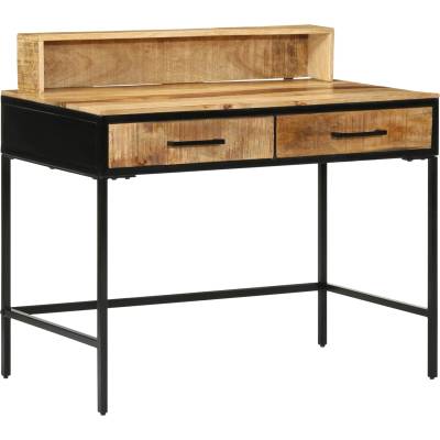 vidaXL Конзолна маса с чекмедже Кафяво 100 x 55 x 89.5 см (374103)