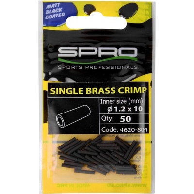 SPRO Krimpovací spojky Matte Black Single Brass Crimp 1,20mm