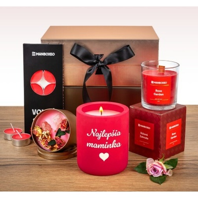 Giftboxeo pre mamičku plné sviečok ruža