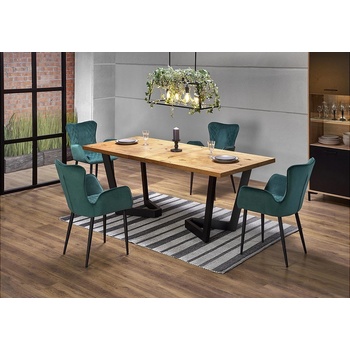 Halmar Разтегателна маса massive дъб / черно