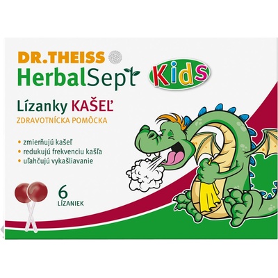 Dr.Theiss HerbalSept Kids kašel 6 ks