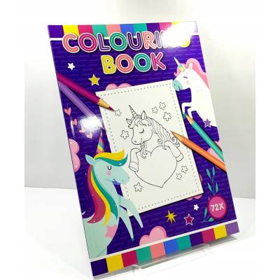 Omaľovánka A4 JEDNOROŽCE UNICORN 72 STRÁN