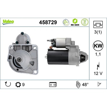 Startér VALEO 458729