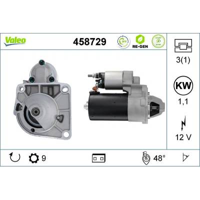 Startér VALEO 458729