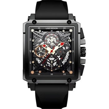 LIGE Часовник lige pe-35191 - черен kp35191 (pe-35191)