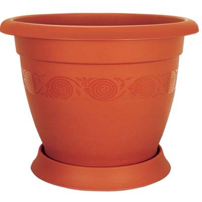 IRAK PLASTİK Саксия Лукс n-30 (ls-030) кафява 8л (0131419)