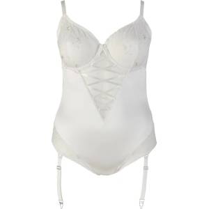 Cottelli Collection Плюс размер перлено бяло тяло Сутиен, 85d/l