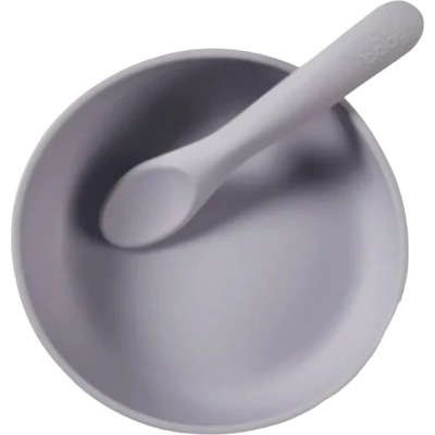 Vital Baby Комплект силиконова купа с вакуум и лъжичка Vital Baby - Виолетов (V-444734)
