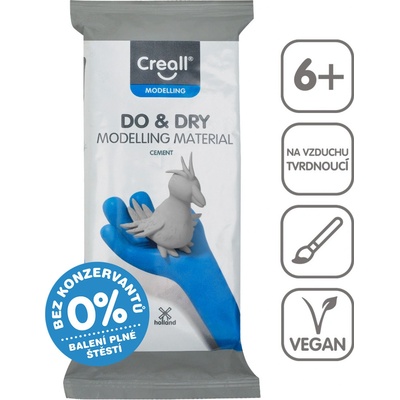 Creall Samotvrdnoucí modelovací hmota DO&DRY 500g šedý cement
