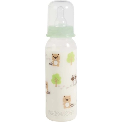 Baby-Nova Стандартно пластмасово шише Baby Nova - 250 ml, гора (47000)