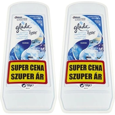 Glade Gel Pure Clean Linen duo pack osvěžovač vzduchu, 2 × 150 g