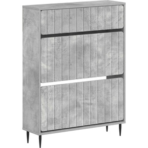 vidaXL Шкаф за обувки ZWOLLE 78 x 24 x 103 см Инженерна дървесина (896438)