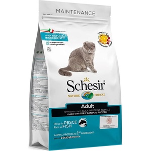 Schesir Cat Maintenance Adult - морски риби и ориз 1, 5 кг