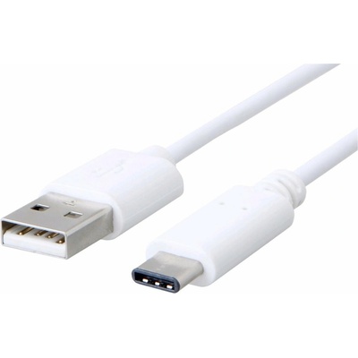 Kabel C-TECH USB 3.0 AM na Type-C kabel (AM/CM), 1m, bílý - CB-USB3C-10W