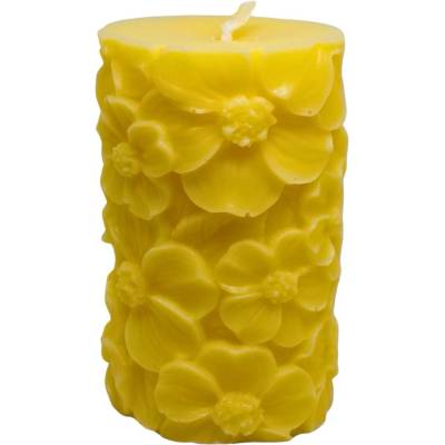 Svíčkománie3D Sloup z květin žlutá 205 g