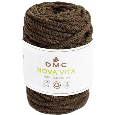 Šňůrková příze na makramé a háčkování NOVA VITA 12 od DMC 250g, hnědá