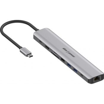 AlzaPower Metal USB-C Dock Station 9v1 (140W) APW-HCA9LYX140