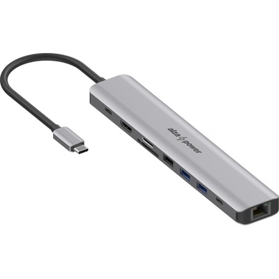AlzaPower Metal USB-C Dock Station 9v1 (140W) APW-HCA9LYX140